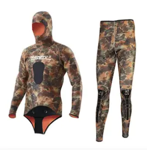 2 piece wetsuit spearfishing no zipper